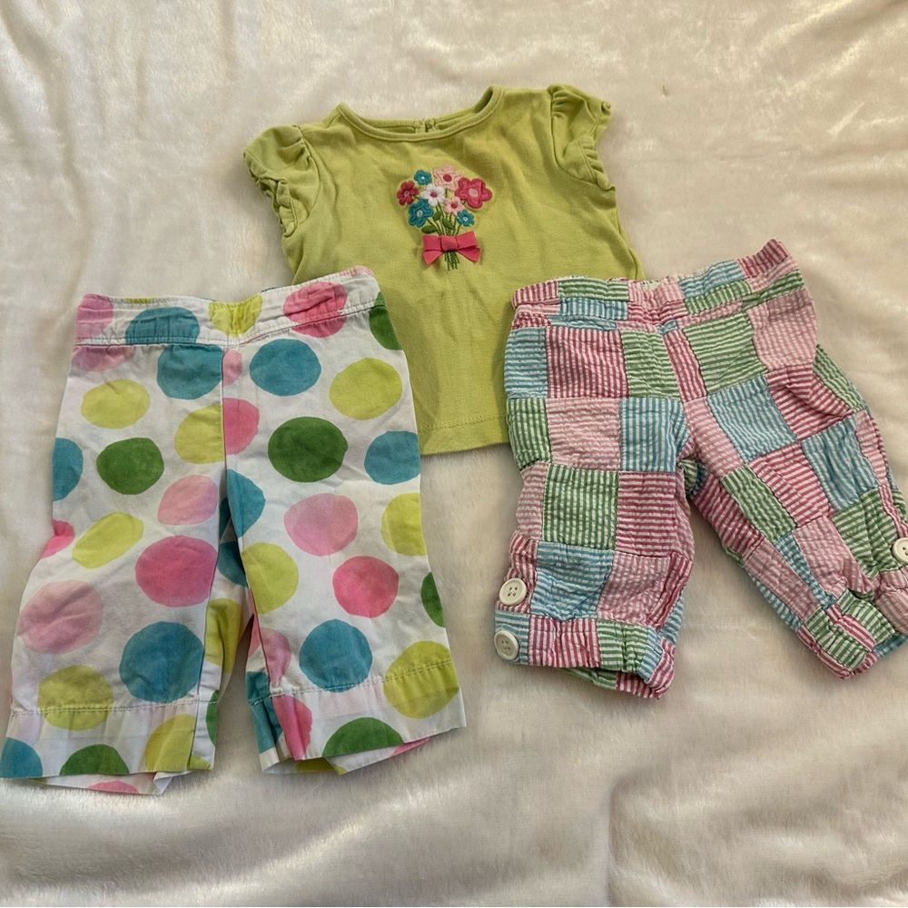 Gymboree flower pant and tee set